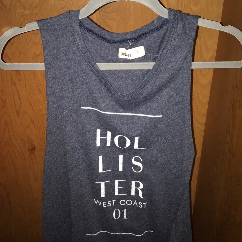 Dark blue/ gray Hollister tank top